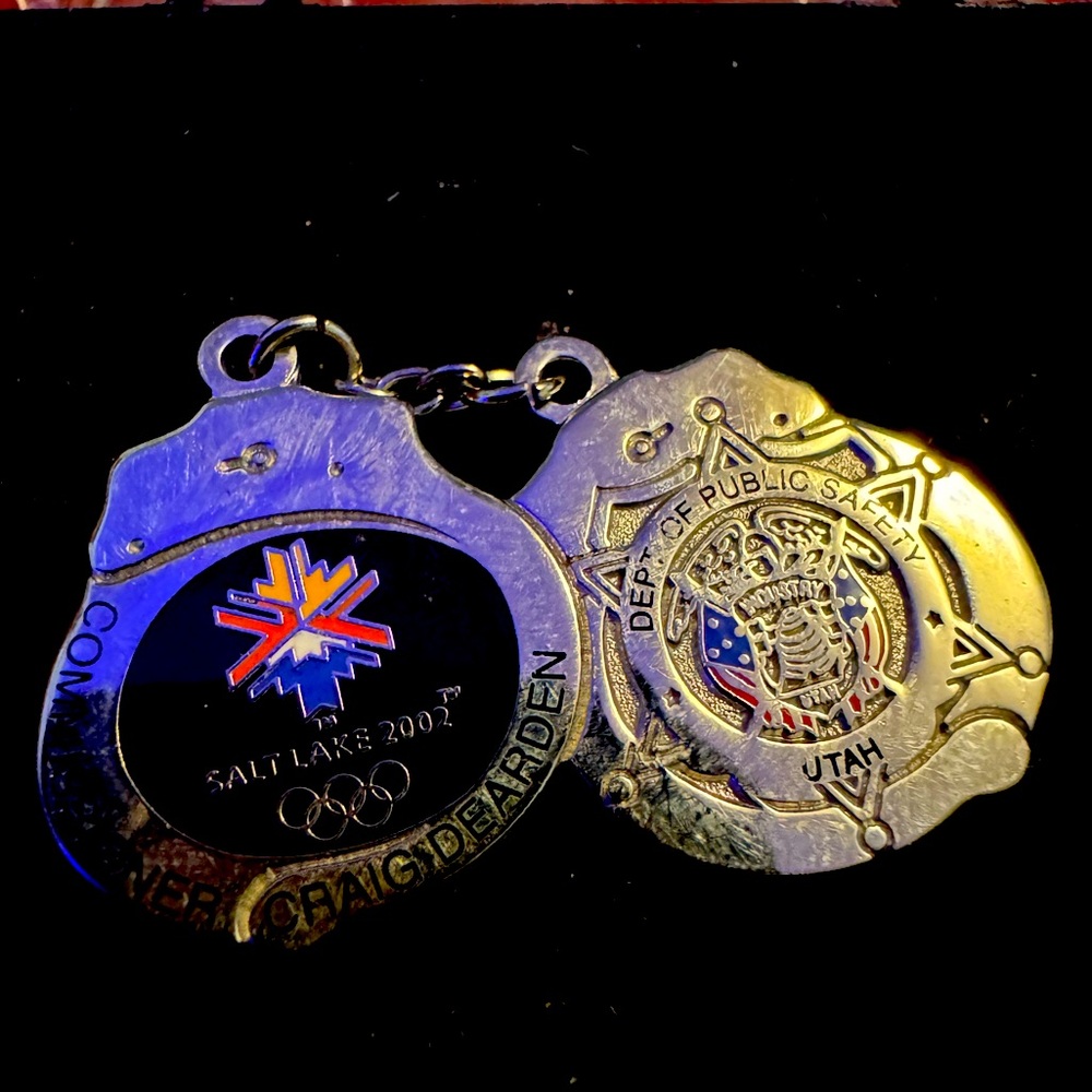 Handcuffs Lapel / Tie Pin 2002 Winter Olympics